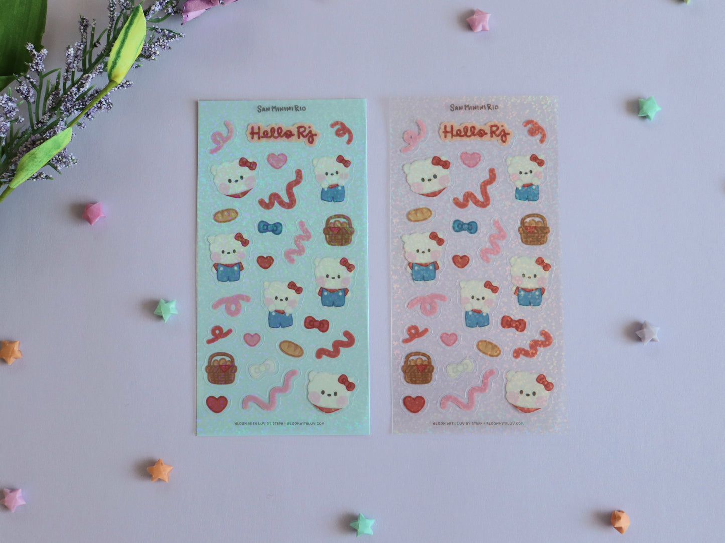 SanMininiRio Glitter Deco Sticker Sheets