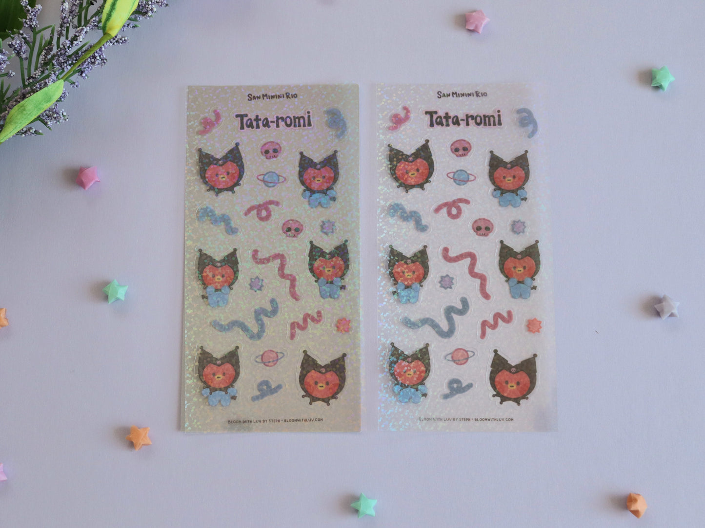 SanMininiRio Glitter Deco Sticker Sheets