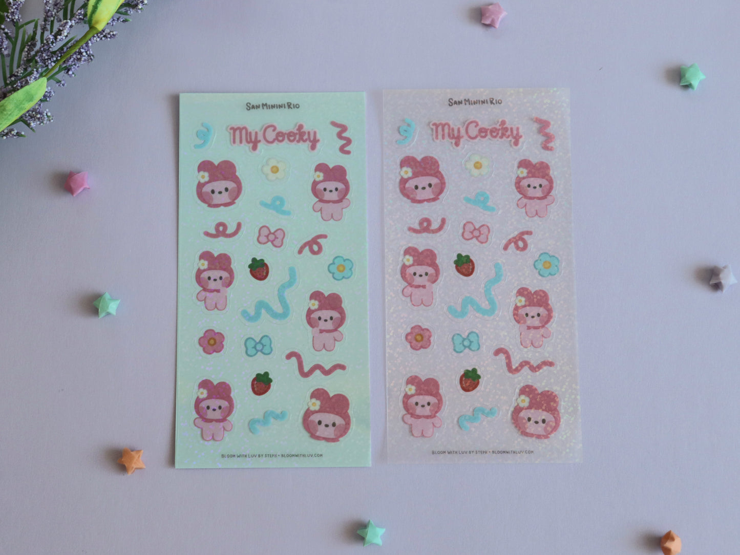 SanMininiRio Glitter Deco Sticker Sheets