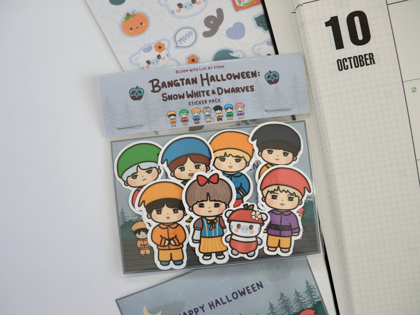 Bangtan Halloween: Snow White & Dwarves Sticker Pack