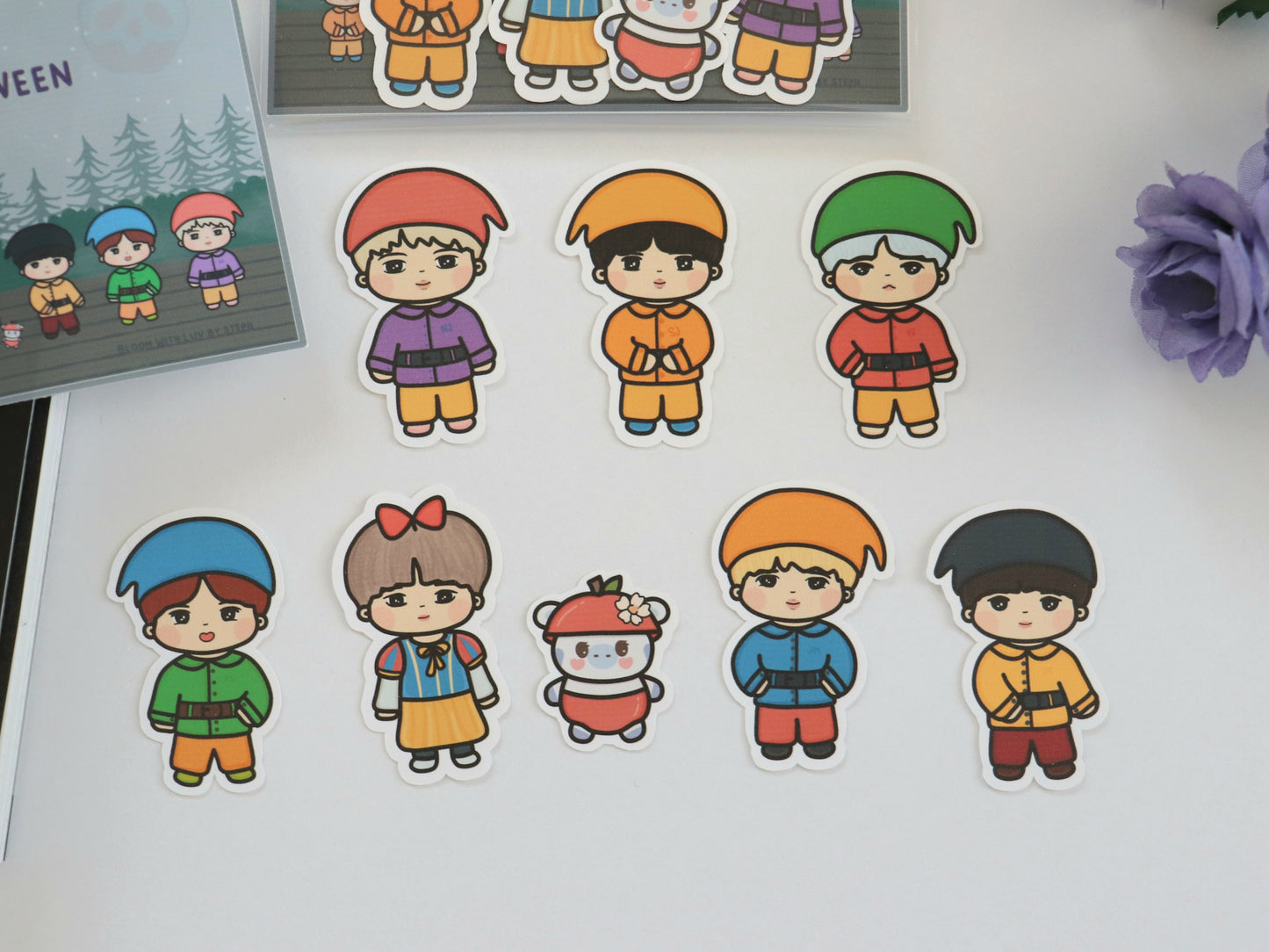 Bangtan Halloween: Snow White & Dwarves Sticker Pack