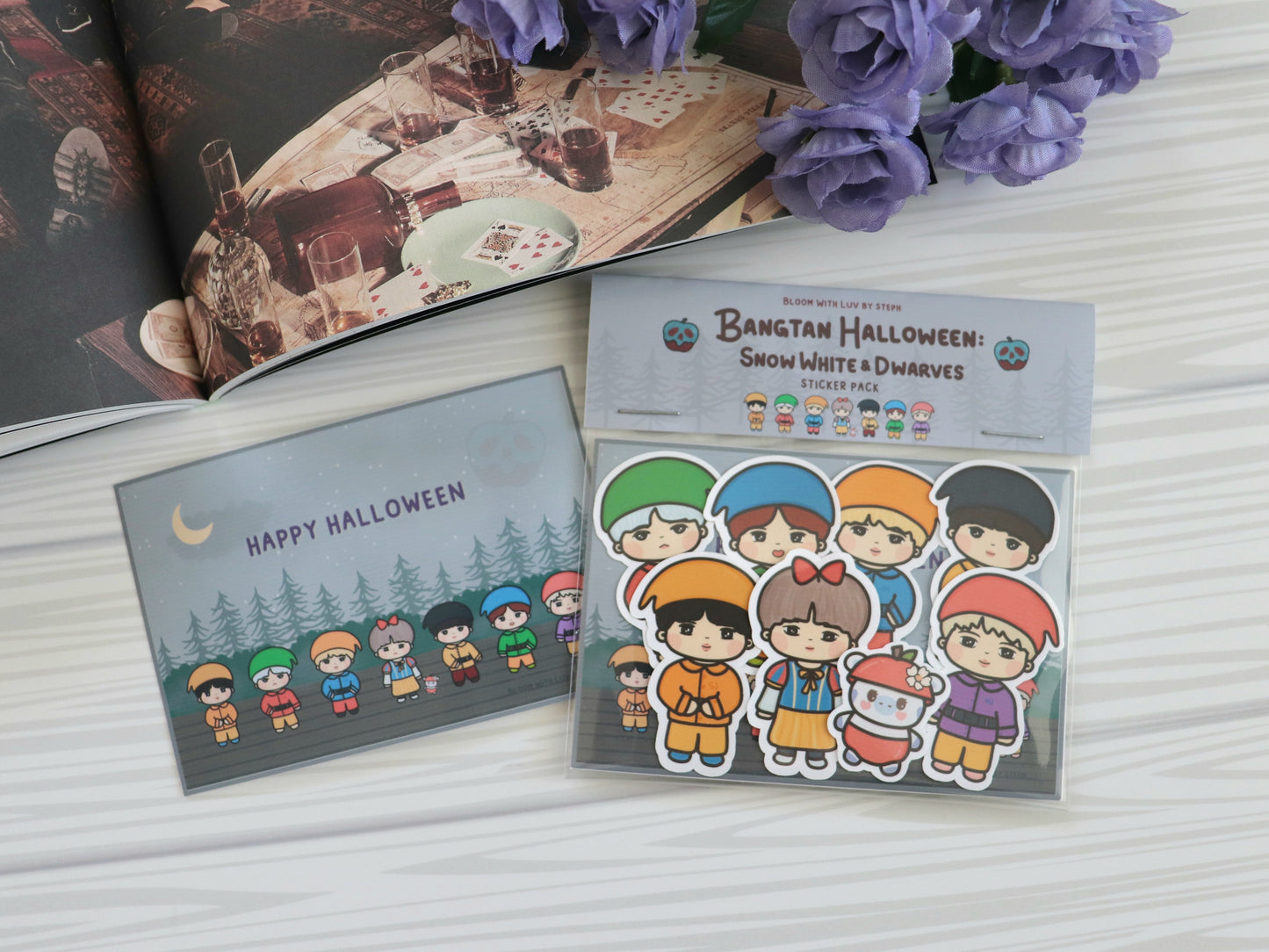 Bangtan Halloween: Snow White & Dwarves Sticker Pack