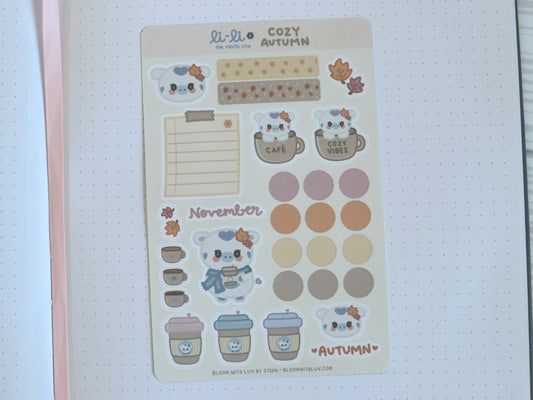 Li-Li Cozy Autumn Deco Sticker Sheet