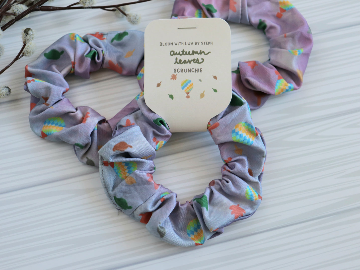 Autumn Leaves Scrunchie