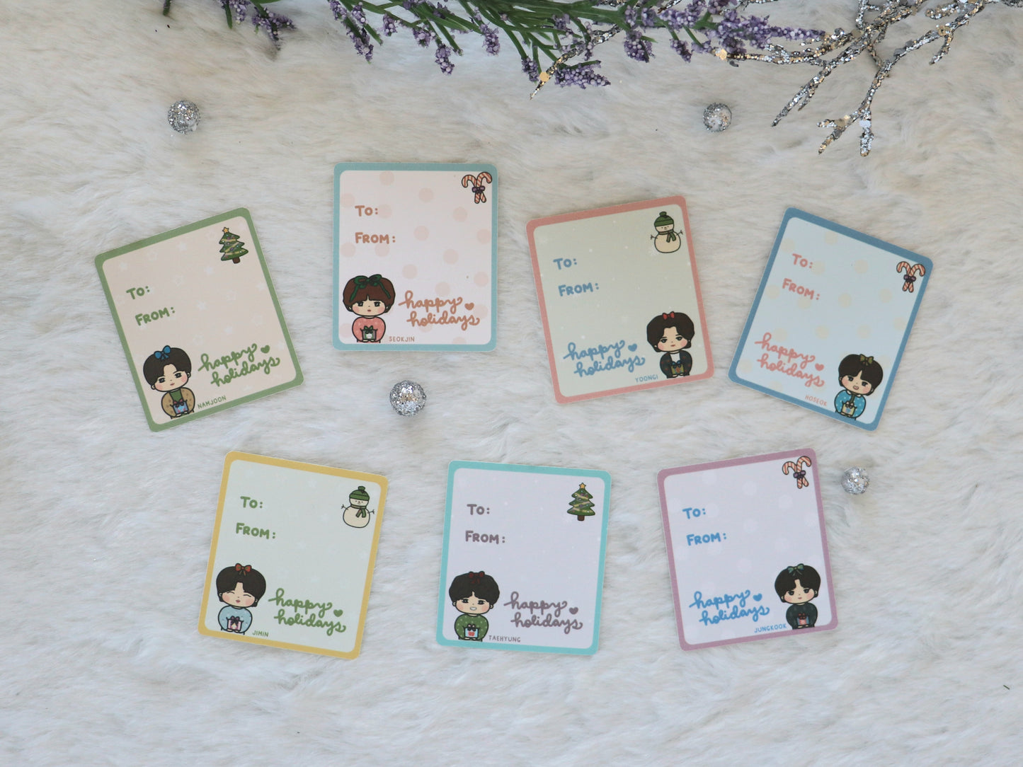 A Gift from Bangtan Holiday Gift Labels Pack