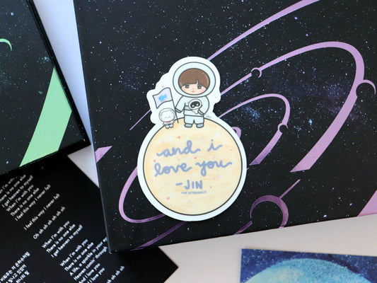 The Astronaut Jin Glow-in-the-Dark Vinyl Sticker