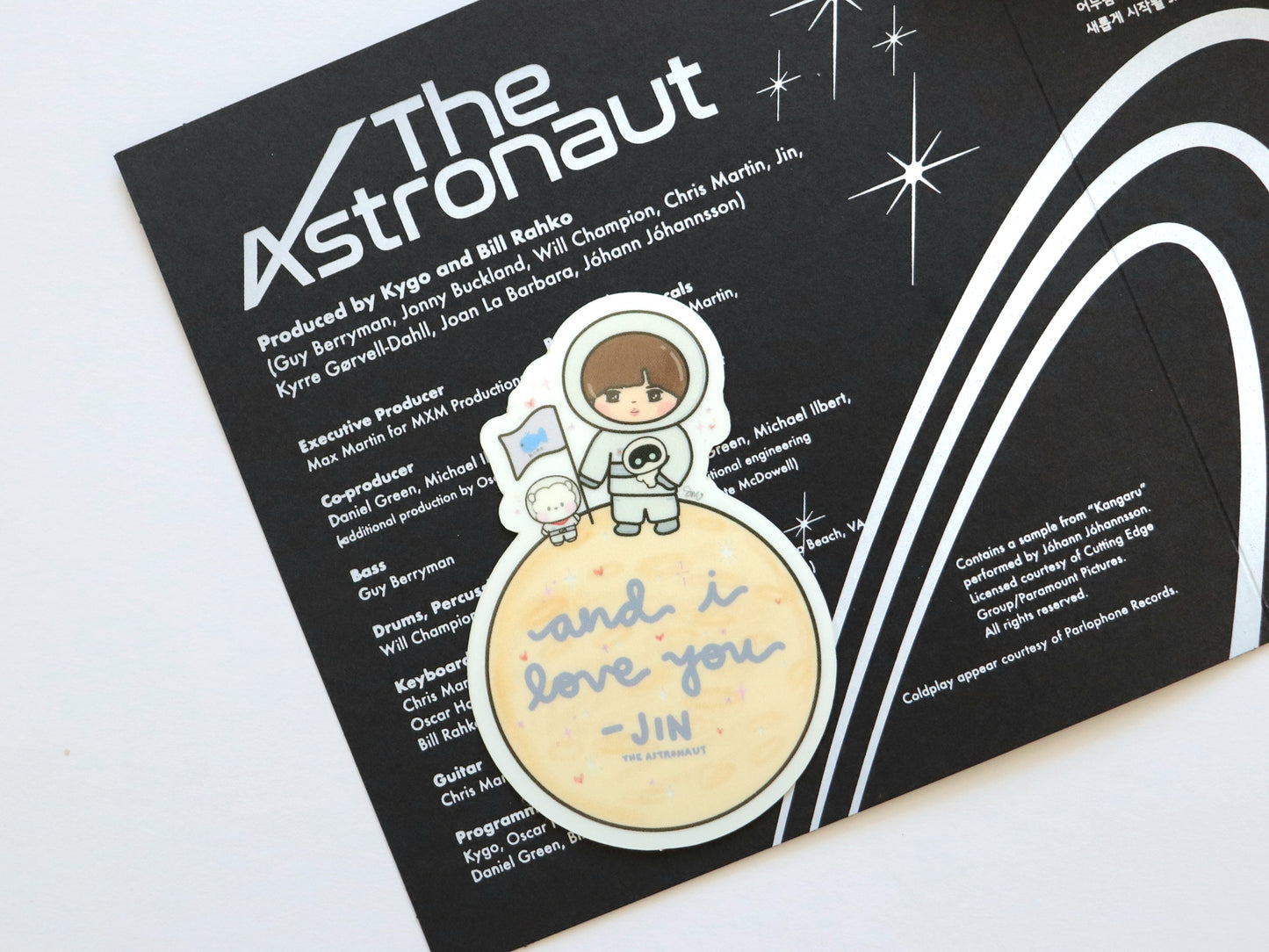 The Astronaut Jin Glow-in-the-Dark Vinyl Sticker