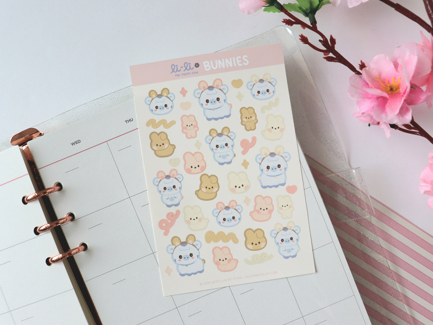 Li-Li Bunnies Deco Sticker Sheet