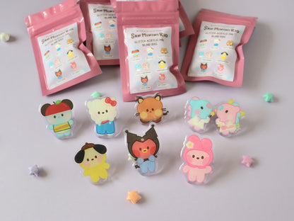 SanMininiRio Acrylic Glitter Pin Blind Bag