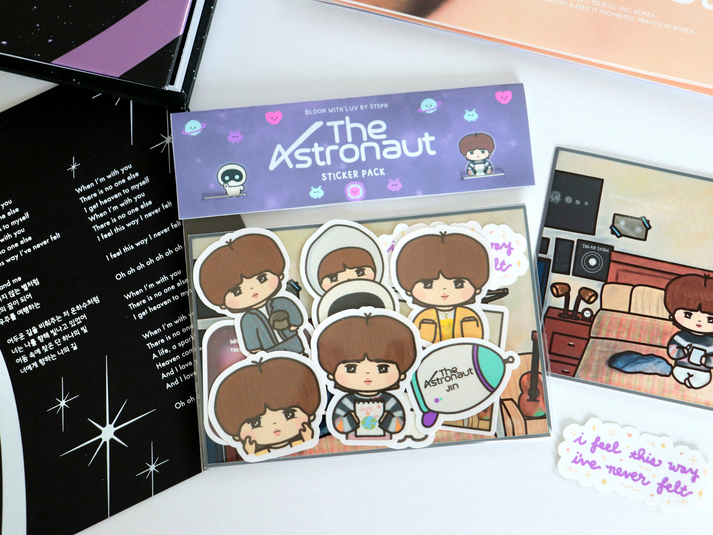 The Astronaut Jin Sticker Pack