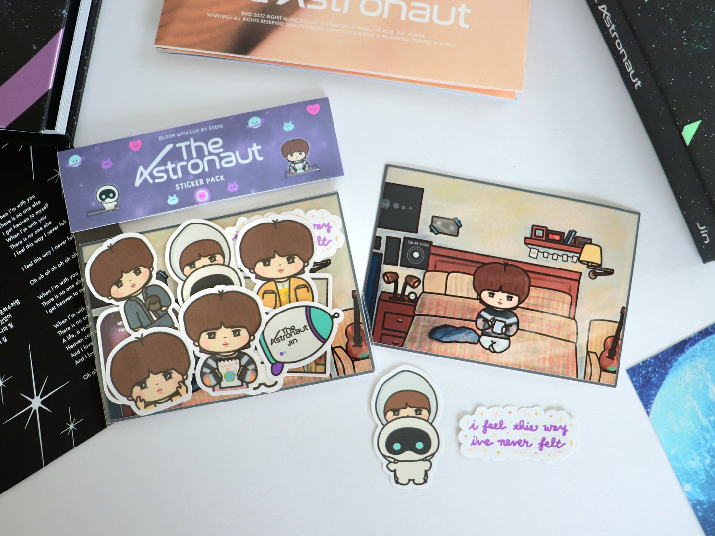 The Astronaut Jin Sticker Pack