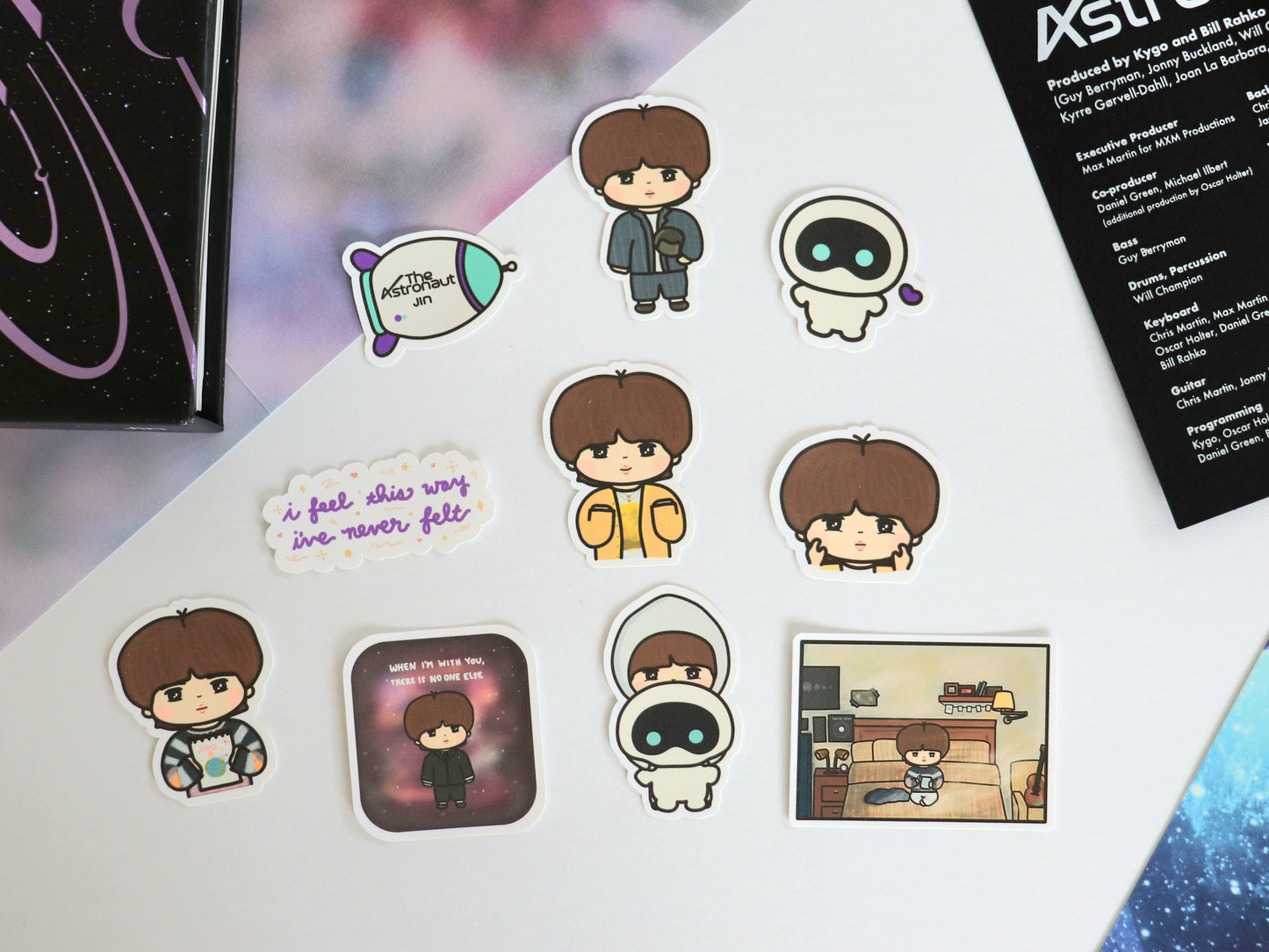 The Astronaut Jin Sticker Pack