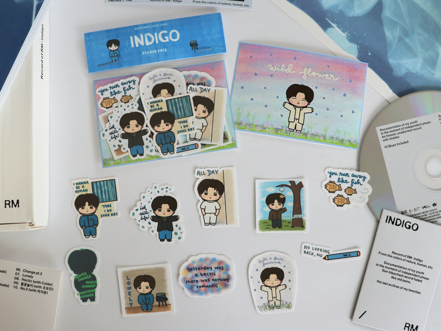 Indigo Namjoon Sticker Pack