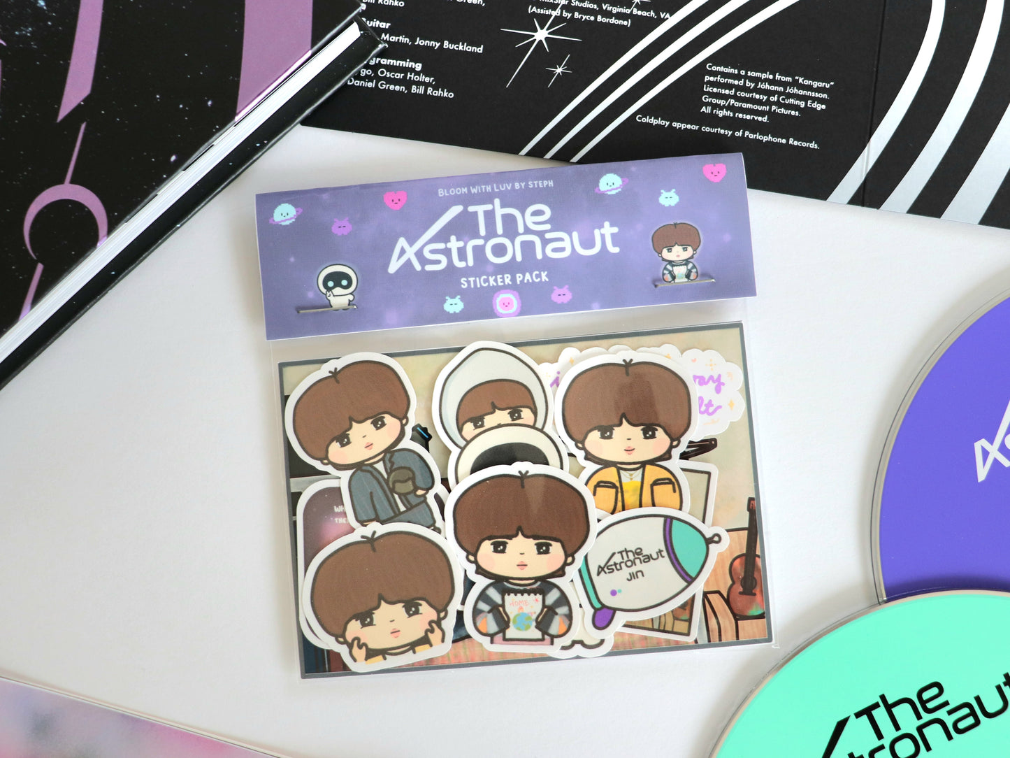 The Astronaut Jin Sticker Pack