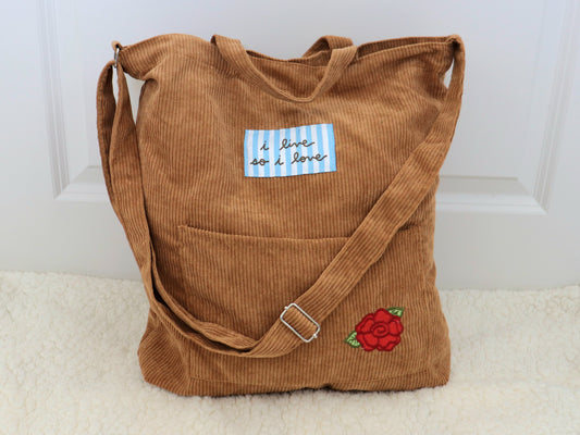 Trivia: Love Crossbody Tote Bag