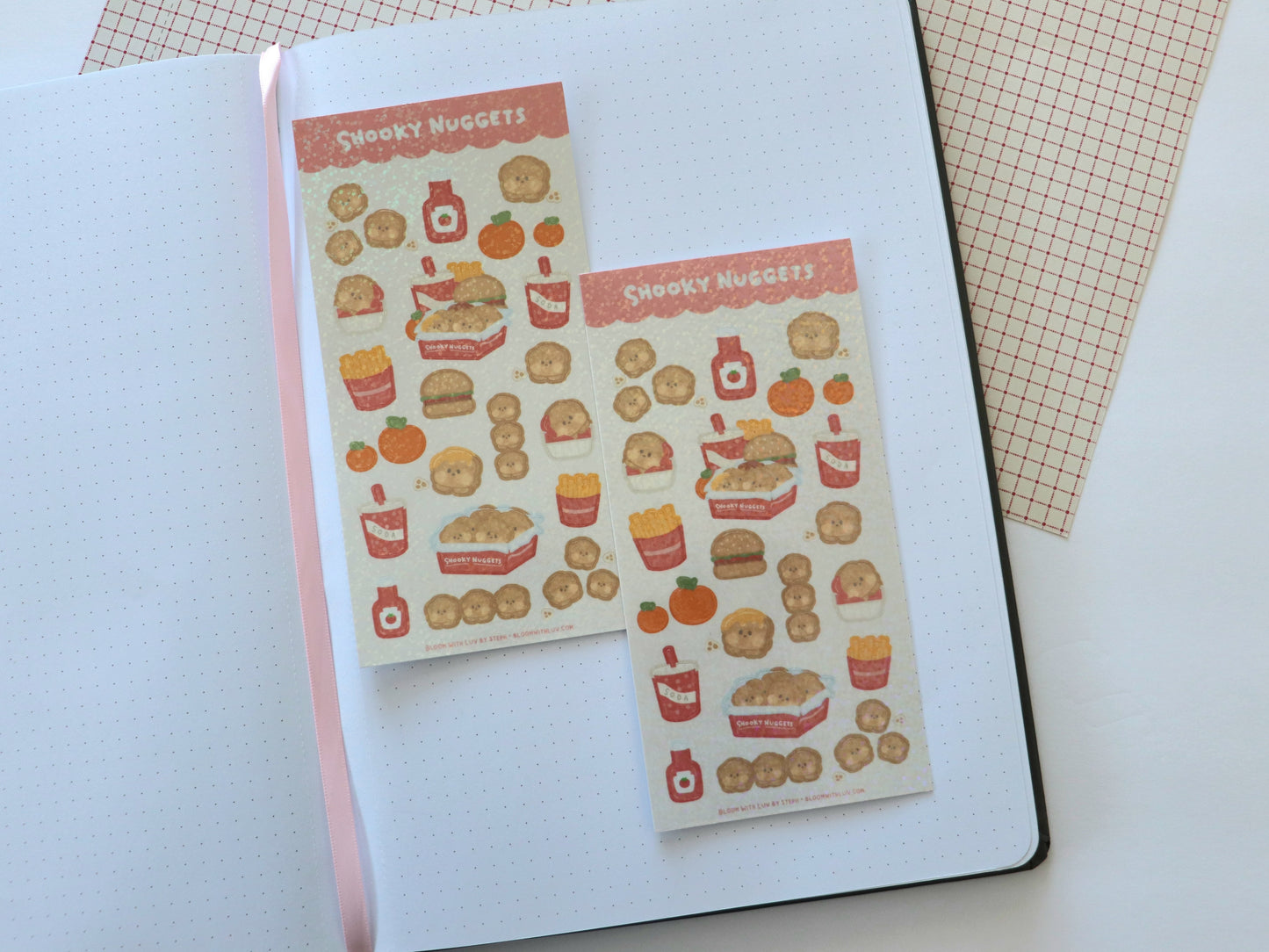 Shooky Nuggets Glitter Deco Sticker Sheet