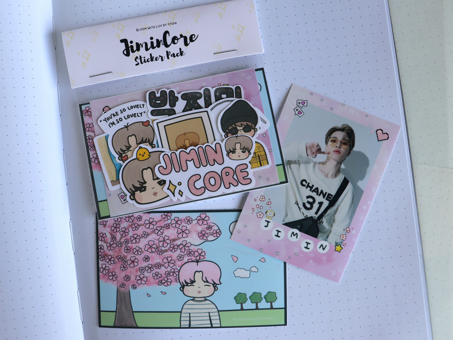 JiminCore Jimin Sticker Pack - BTSCore Sticker Pack Collection