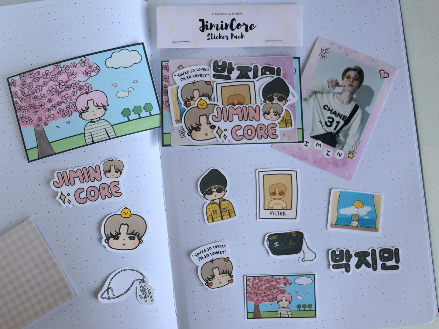 JiminCore Jimin Sticker Pack - BTSCore Sticker Pack Collection