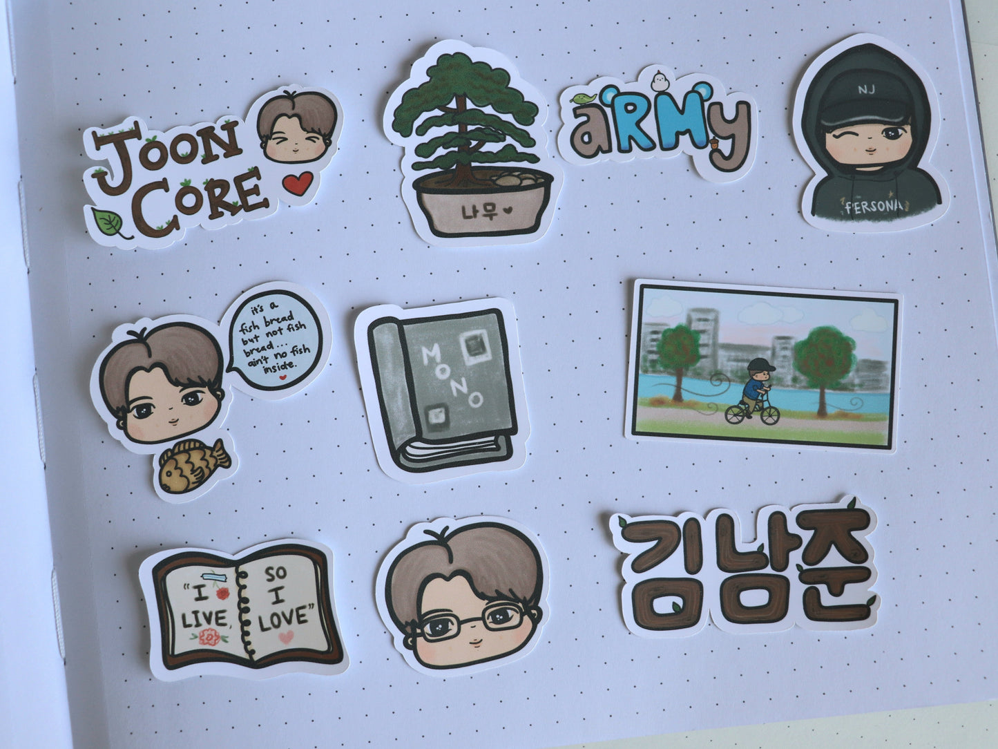 JoonCore Namjoon RM Sticker Pack - BTSCore Sticker Pack Collection