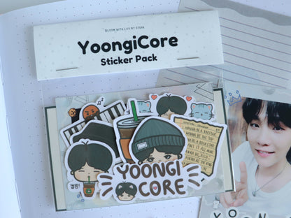 YoongiCore Yoongi SUGA Sticker Pack - BTSCore Sticker Pack Collection